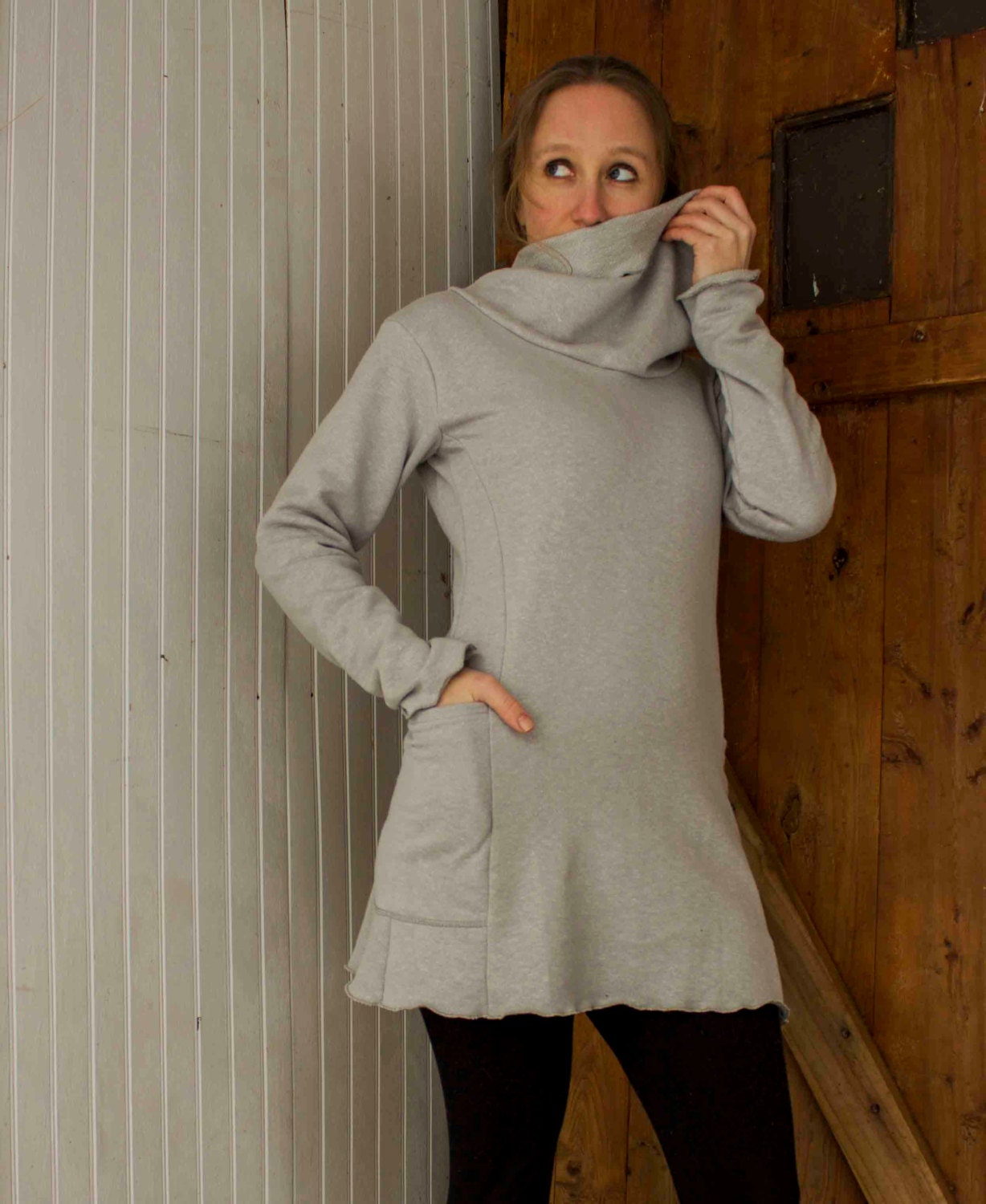 Funnel Neck Tunic - Etsy