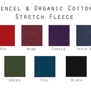 Organic Cotton & Tencel Fleece Leggings Made to Order Eco Friendly Ethical Fashion Warm Winter Leggings Natural Fiber Fleece image 8