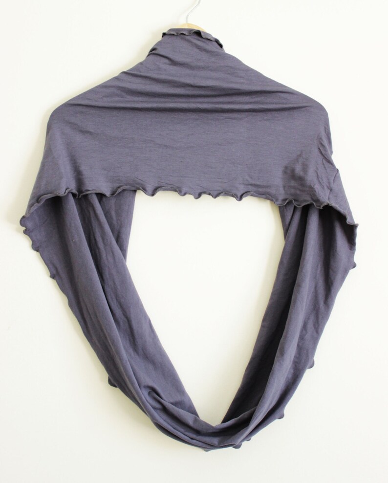 Organic Infinity Scarf GREAT GIFT Many Colors Available Organic Cotton Blend image 4