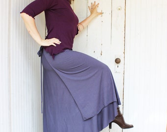 Full Length Wrap Skirt (Soy or Bamboo Organic Cotton)