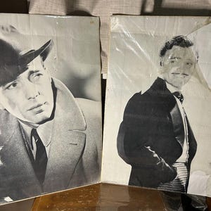 Humphrey Bogart & Clark Gable Posters 1981