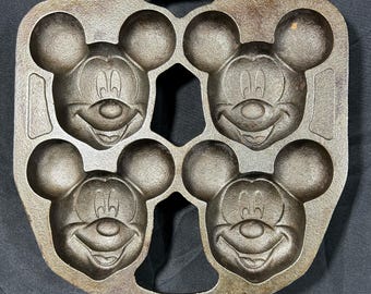 Disney Mickey Cast Iron Muffin Mold