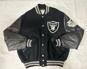 Vintage Oakland Raiders Pro Line Starter Satin Bomber Jacket