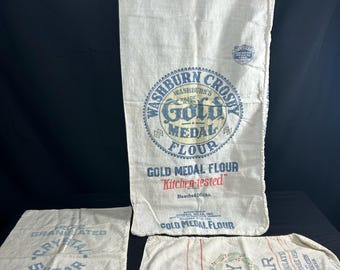 Vtg. Flower & Sugar Sacks