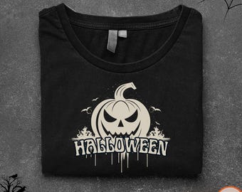 Spooky Halloween Pumpkin PNG Design Sublimation Graphic Digital Download