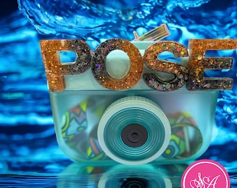 Custom Camera Photography Lover Water Bottle, Personalized Camera Shaped Unique Travel Water Bottle Gift for Photographers