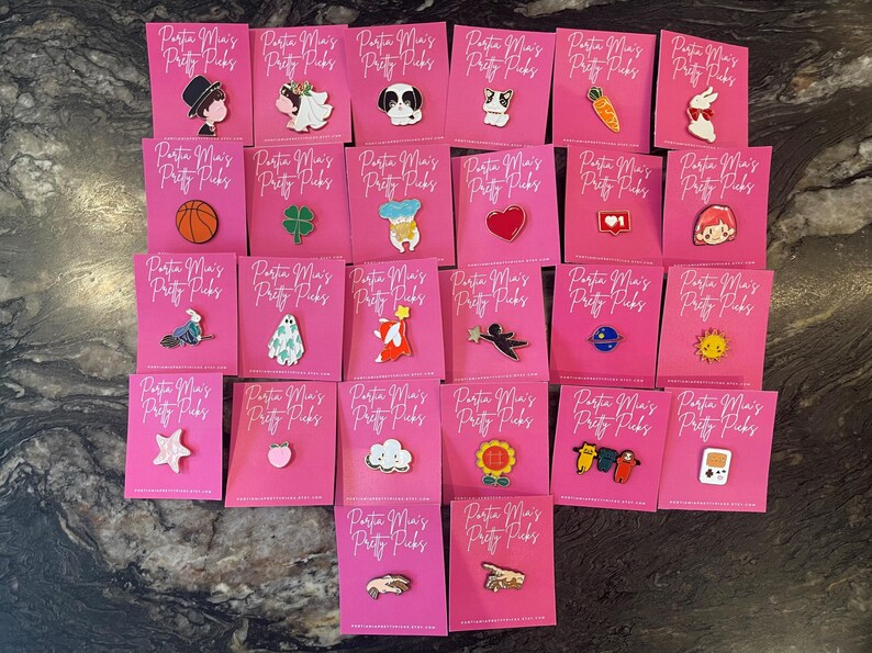 Charming and Quirky Pins. Unique Designs to Express Your Own Personal