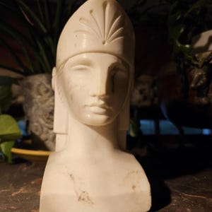 Marble Bust Historical Sculpture Antique/Vintage - Roman Soldier