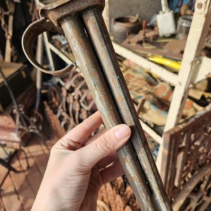 Antique candle mold tin 4 sticks tubes early primitive original 19th c 1800