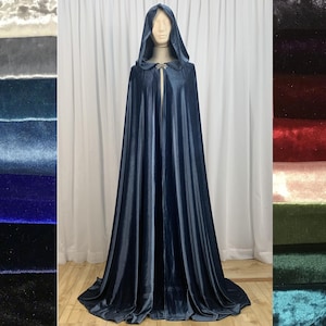 HALF CIRCLE velvet cloak - Custom length and color
