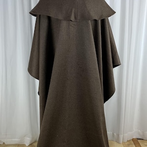 Brown MONK WOOL Cloak - Custom Length - Etsy