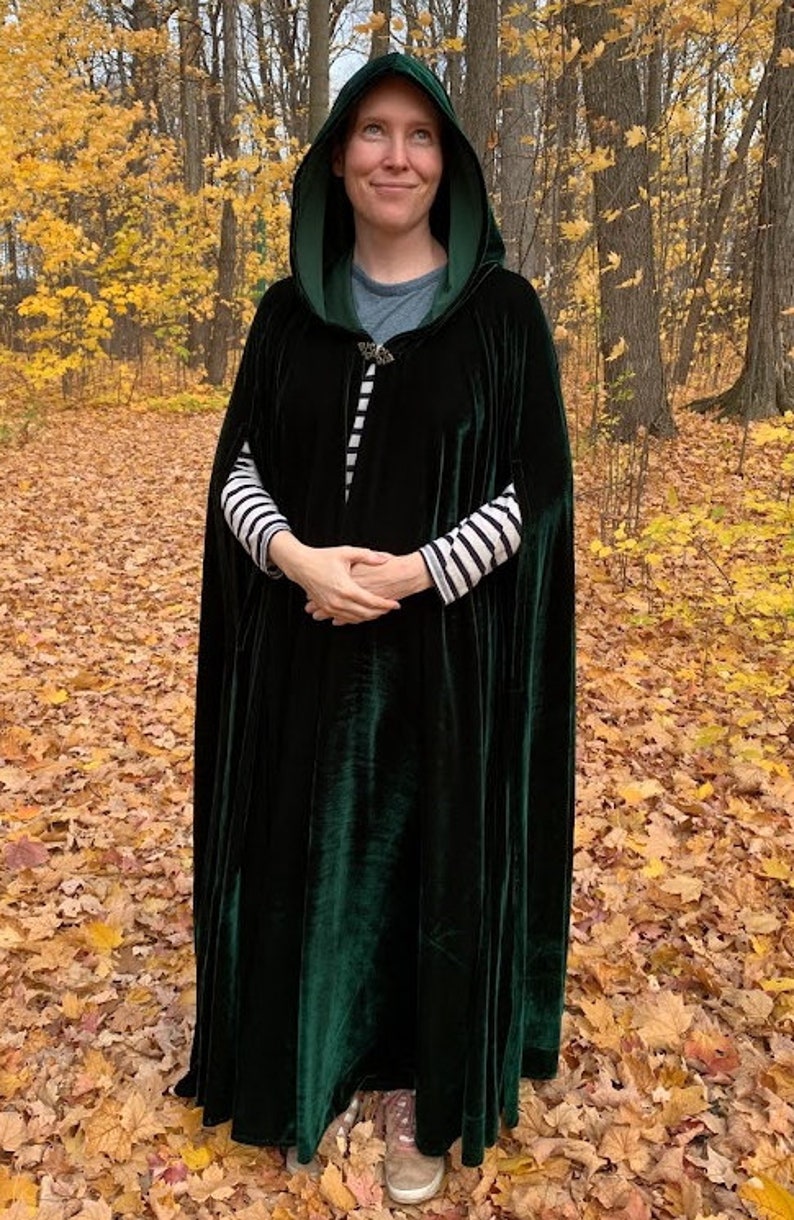 Deluxe Cloak Emerald Green Adults Adult