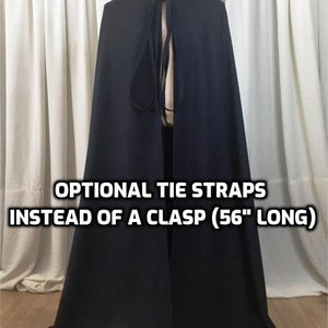 Navy fine WOOL cloak FULL circle custom length image 4