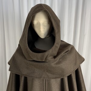 Brown MONK WOOL Cloak - Custom Length - Etsy