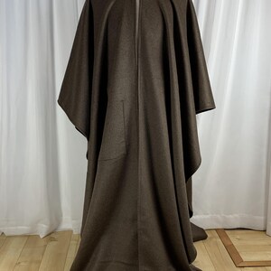 Brown MONK WOOL Cloak - Custom Length - Etsy