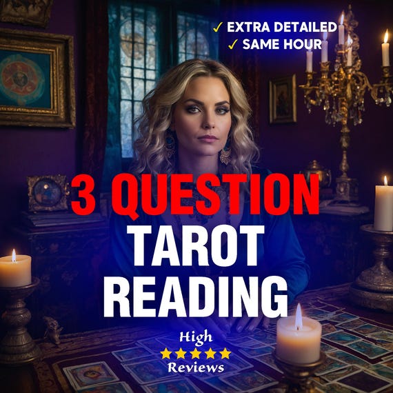 3 Question Tarot Reading, Tarot Cards Reading, Same Hour Tarot Reading, Psychic Love Tarot Reading, Career, Love Tarot, Psychic Reading
