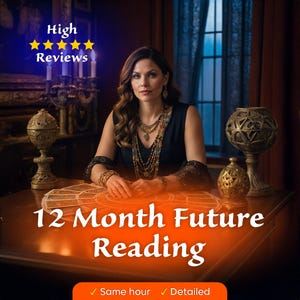 12 Month Tarot Reading, Year Ahead Reading, 12 Month Future Predictions, Honest Psychic Reading, Future Tarot Reading, Love Tarot Reading