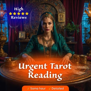 SAME HOUR | Urgent Tarot Reading, Tarot Reading, Same Hour Delivery, Immediate Guidance for Quick Decisions, Fast Psychic Insight, Soulmate