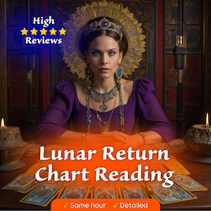 SAME HOUR | Lunar Return Chart Reading, Astrology Lunar Return Reading, Astrology Chart, Personalized Lunar Return Chart, Personalized Love