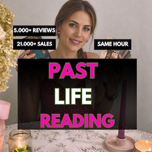 Detailed Past Life Psychic Reading, Tarot, Medium Insight (Same Hour)
