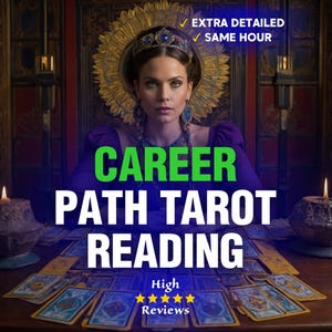 Career Path Tarot Reading | Discover New Opportunities, Overcome Obstacles, and Find Success with Same Hour Professional Energy Insights