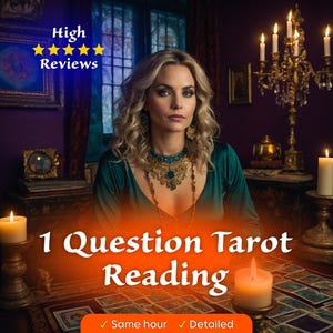 GLEICHE STUNDE | 1 Frage Tarot-Lesung, Same Hour Legung, Tiefe psychische Einsicht, Tarotkarten lesen, Liebes-Tarot-Lesung, Echte Telepathie