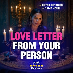 Love Letter From Your Person, Psychic Love Letter, Psychic Love Reading, Love Tarot Reading, Twin Flame Love Letter, Same Hour Tarot Reading