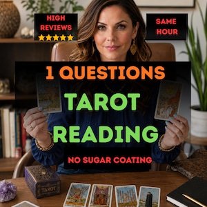 Same Hour 1 Question Tarot Reading : Love, Career & Life Insight, Personalized Guidance, Detailed Answers