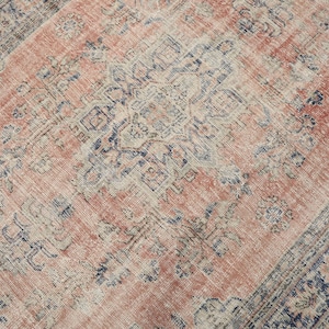 6x9 Vintage Rug, Red Vintage Rug, 6x9 Oushak Rug, Large Rug, Living Room Rug, Dining Room Rug, Antique Rug, 6x9 Rug, Neutral Rug, Red Rug