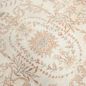 6x10 Oushak Rug, 6x10 Turkish Orange Rug, Floor Area Rug, Home Decor, Neutral Rug, Antique Rug, Bohemian Rug, Handwoven Rug, Vintage Rug