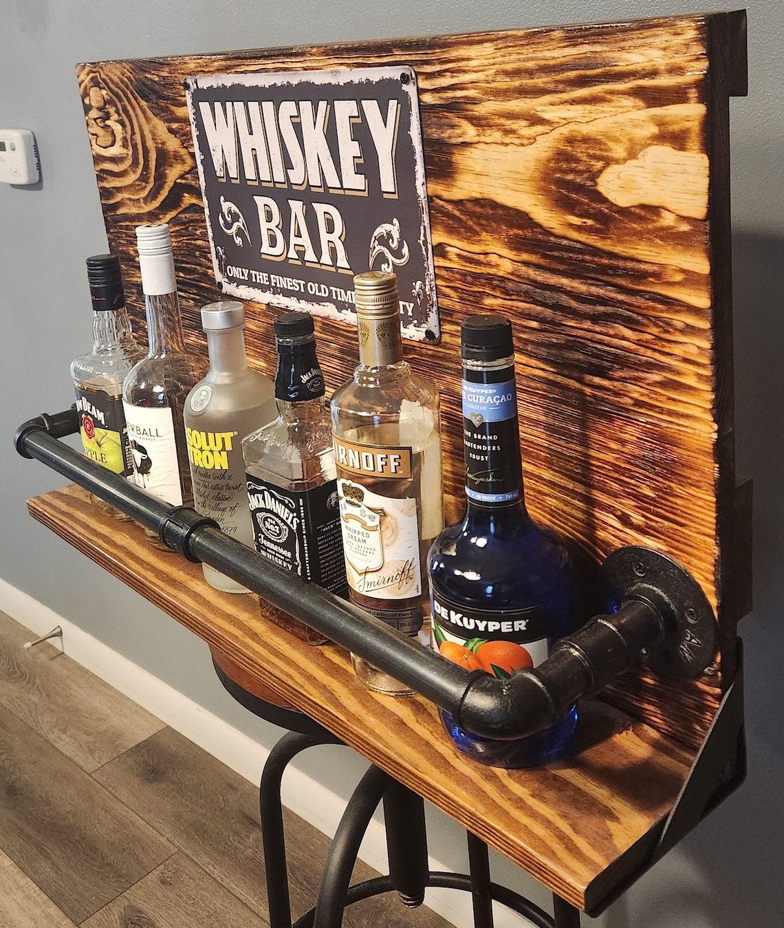 Rustic Whiskey Rack - Etsy