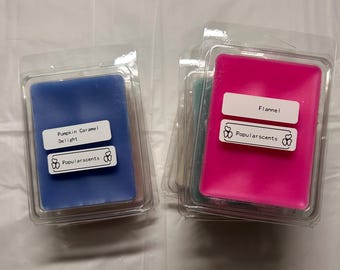 LONG LASTING strong scented clamshell wax melts! Choose any scent, color, or customization!