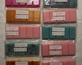 LONG LASTING strong scented snap bar wax melts! Choose any scent and color!!