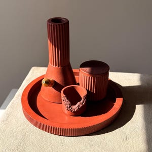 CANYON Smokable Sculpture | Concrete Art Object | Handmade Minimalist Decor | Nature Inspired Gift