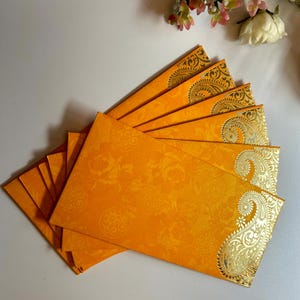 Cadeau-envelop, 10, feestelijke cadeau-envelop, Diwali-cadeau-envelop, bruiloft Shagun cadeau-envelop, etnische cadeaubon, Indiase cadeaubon