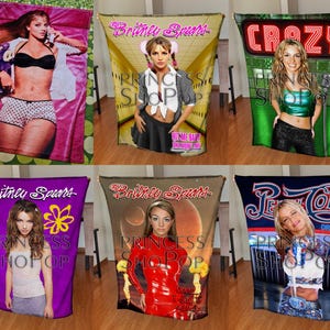 Britney Spears Blanket Decoration, Birthday Gift, Doll, Rare, ArtWork 4K, Britney Spears Merch, Photo, Britney Memorabilia, Collectibles