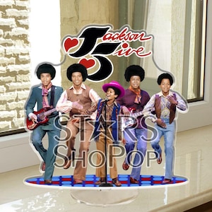 The Jackson 5 Decoration Figure, Standee, Birthday Gift, Michael Jackson Doll, Rare, Photo, The Jackson 5 Memorabilia, Michael Jackson Merch