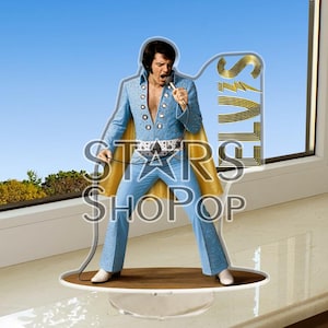 Elvis Presley Decoration Figure, Standee, Birthday Gift, Elvis Presley Doll, Rare, ArtWork 4K, Elvis Presley Merch, Photo, Elvis Memorabilia