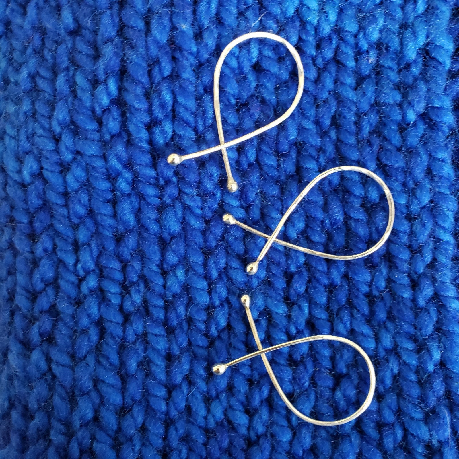 Little Set of Sterling Silver Stitch Markers for Knitting and Crochet