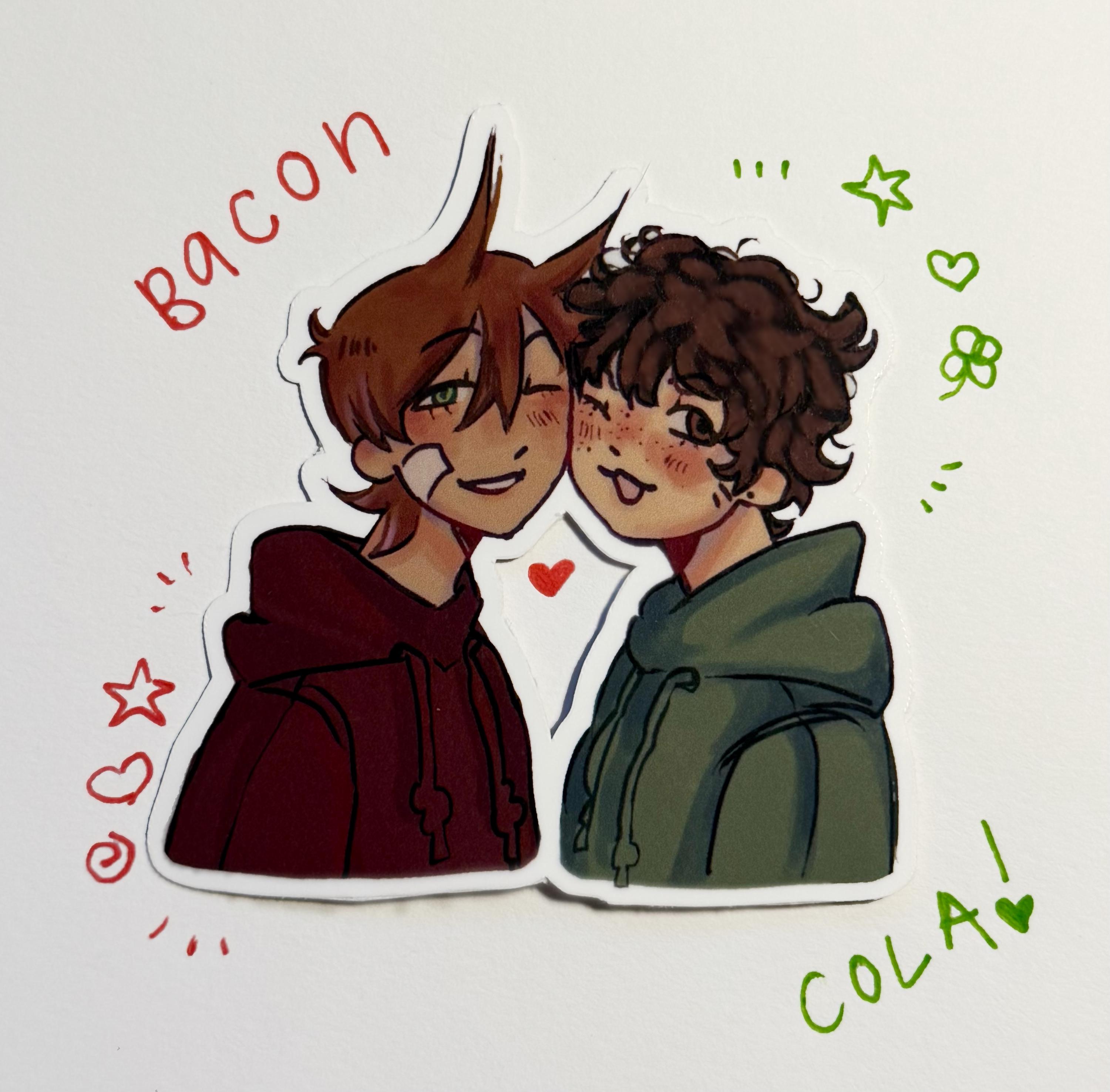 Baconcola Tord X Edd Sticker Eddsworld - 2.5in - Etsy