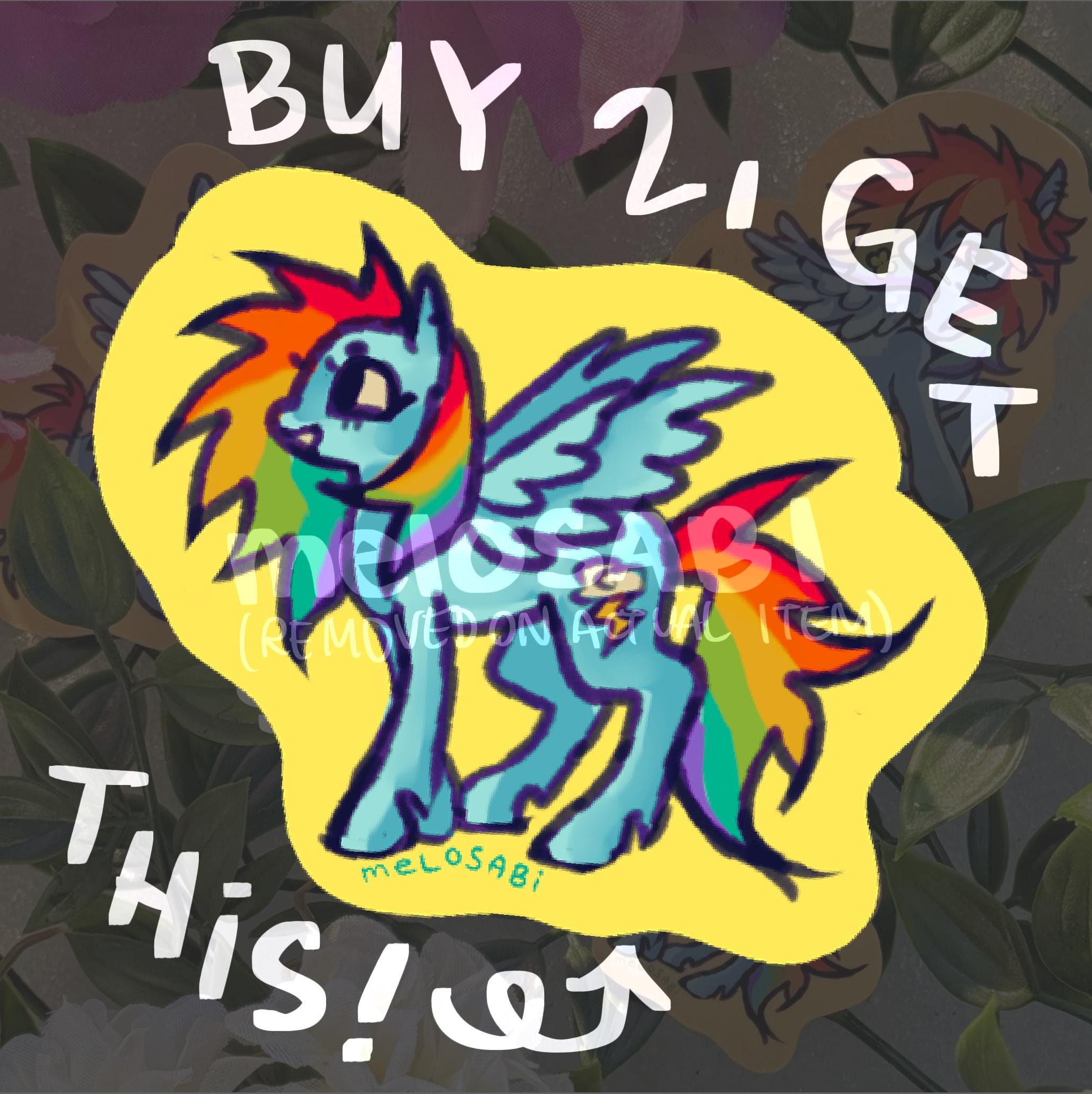 Raainbowdash Sticker Rainbow Dash Stickers - Sticker Set or Individual - Etsy