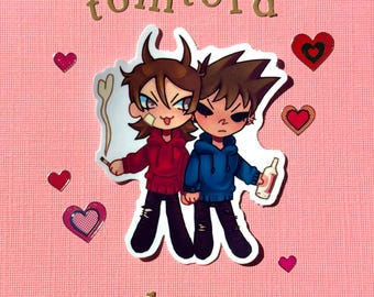 tomtord sticker eddsworld - 3in tom tord