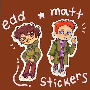 edd and matt sticker set eddsworld - 3in