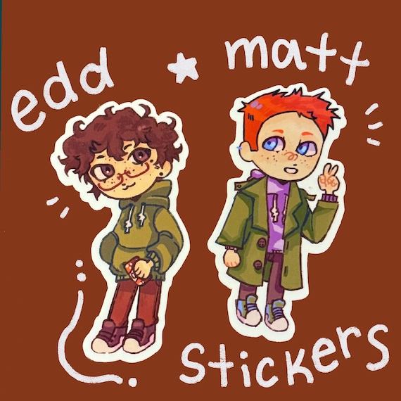 edd and matt sticker set eddsworld - 3in