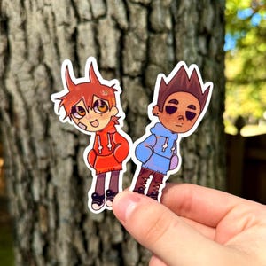 tom and tord sticker set eddsworld - 3in