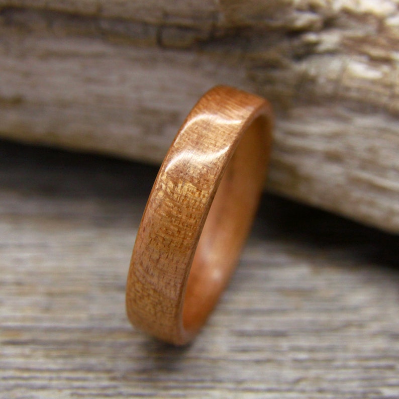 Bentwood Ring Cherry Wooden Handcrafted Wood Wedding Custom Made
