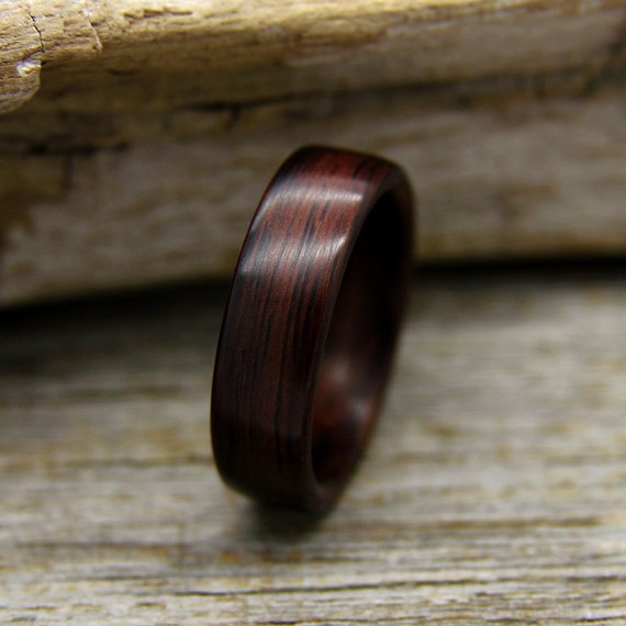 Bentwood Ring Indian Rosewood Wooden Ring Handcrafted Wood | Etsy