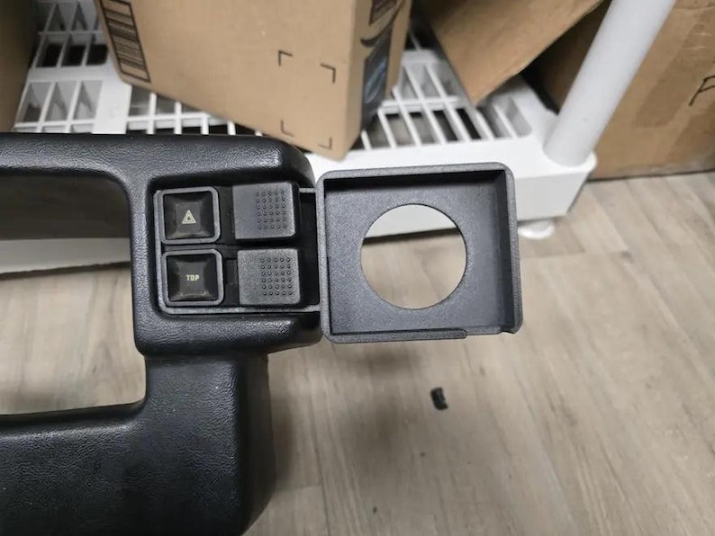 Interruptor de luz de emergencia Holley EFI de 3,5 pulgadas para Terminator X/Sniper, impreso en 3D, para Ford Mustang 1987-1993 - CarChains3d W/O Sunvisor W/ CAN Cable Access