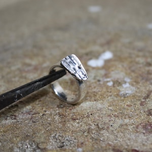 Elegant Sterling Silver Feather Ring - Angel Wing Handmade Jewelry