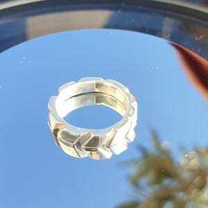 Rustic Elegance: Artisan 925 Silver Ring for Her